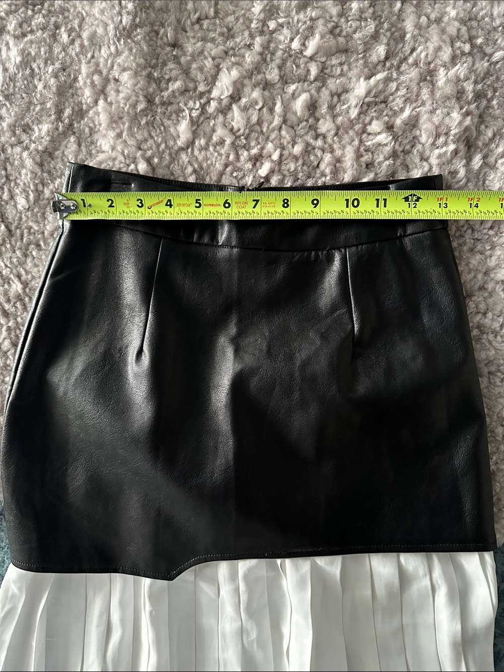 Commense Multimedia Black + White Pleated Midi Skirt - Picture 6 of 9